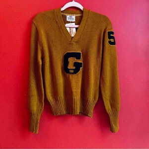 Vintage 1950's varsity wool football letterman sweater size Small